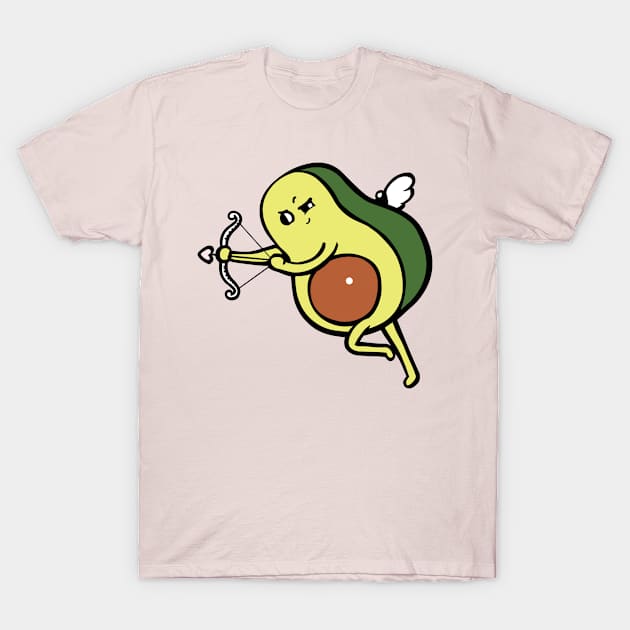 Avocado Cupid T-Shirt by huebucket